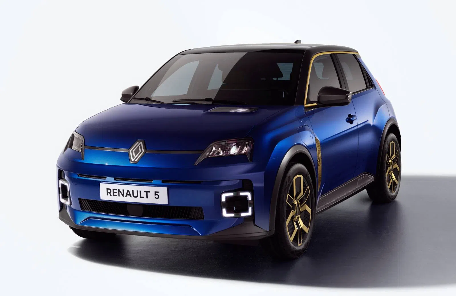 Renault 5 update blauw goud